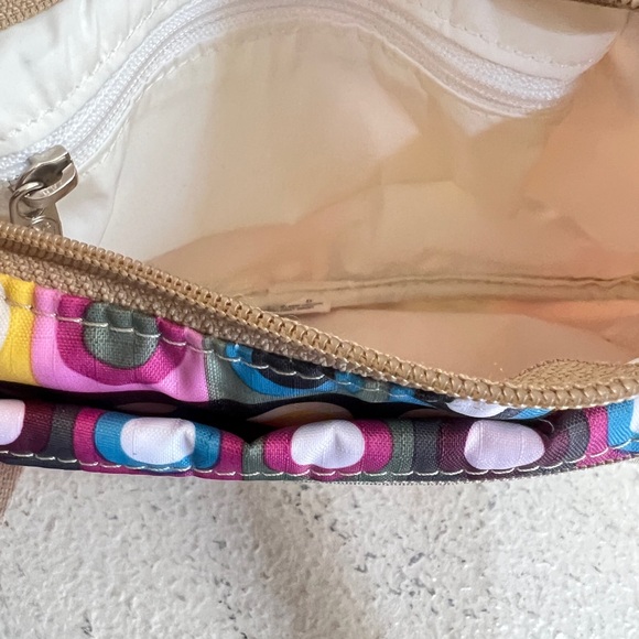LESPORTSAC Circle‎ Polka Dot Print Small Crossbody Bag Y2K Colorful Hobo - Picture 6 of 8